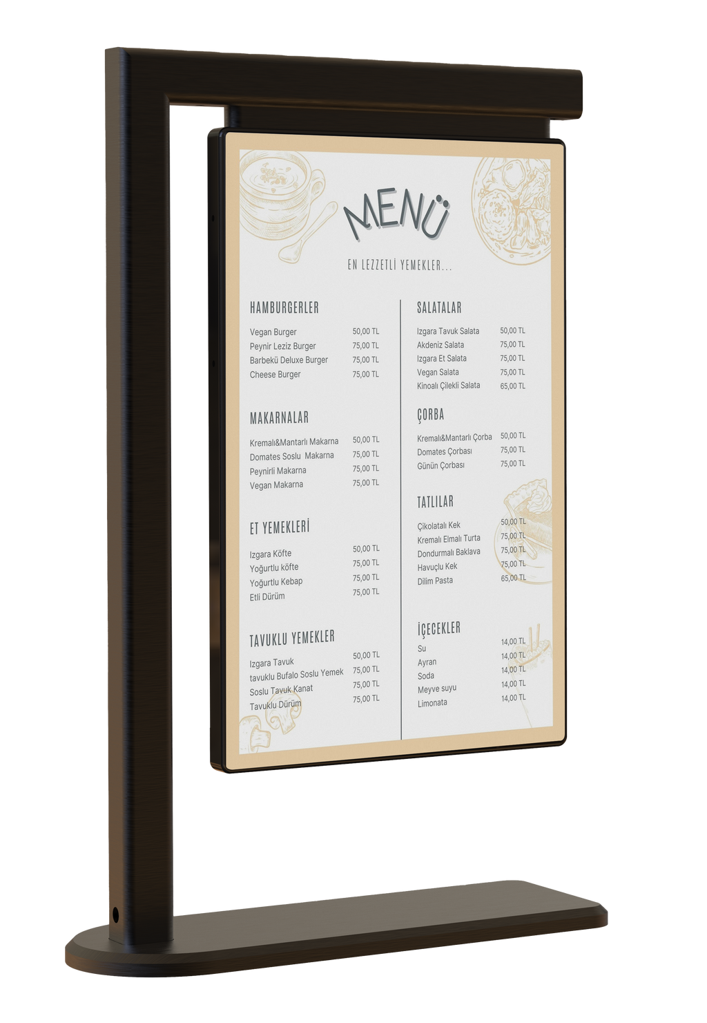 10.1 Inch Dual-Sided Table POP Display