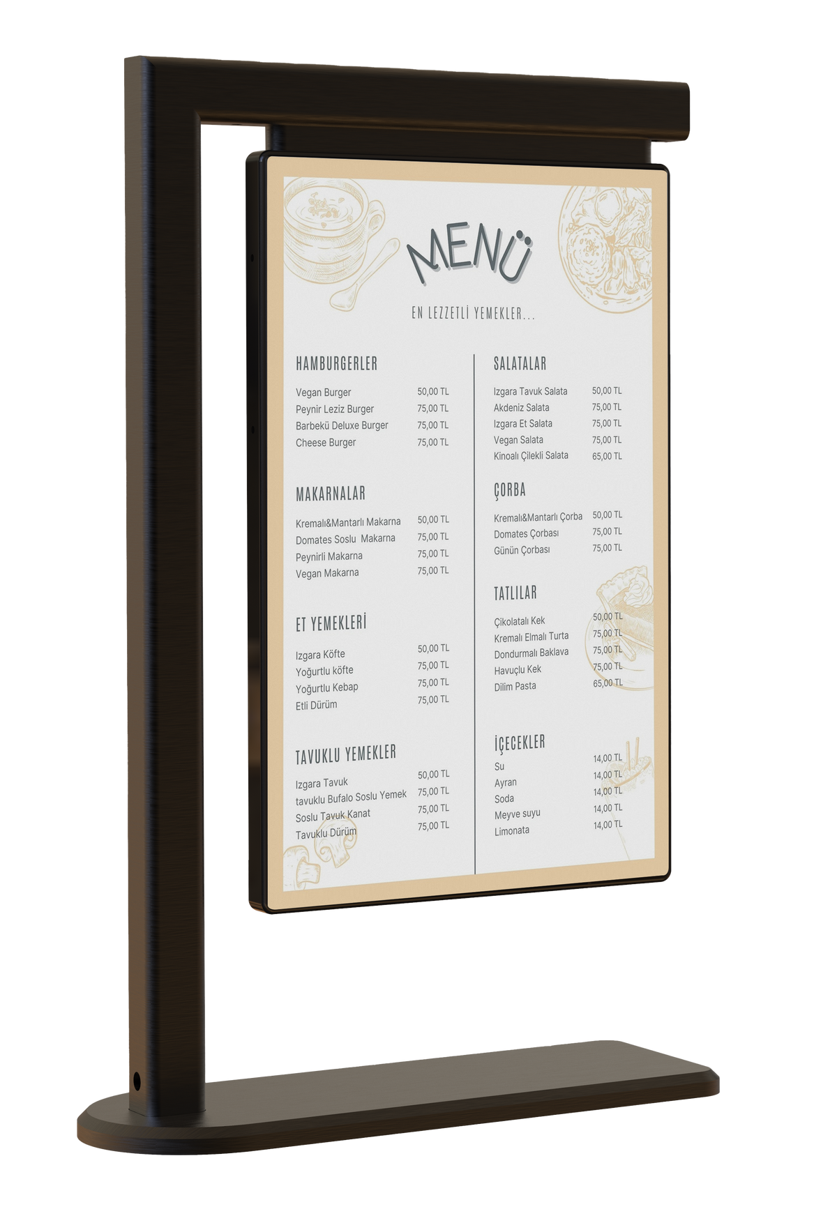 10.1 Inch Dual-Sided Table POP Display