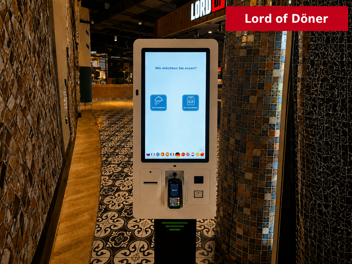 Unisign Rize 21.5 inch self order kiosk application image