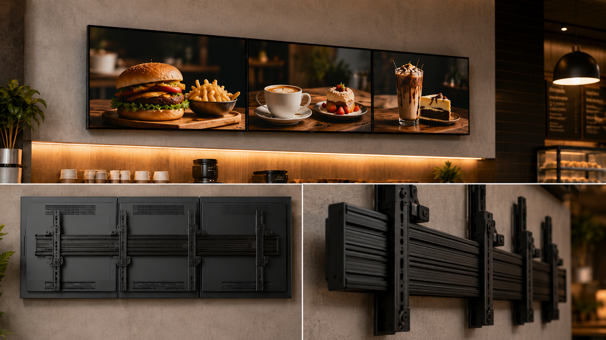 Modular Menuboard Mounting System Apparatus 43 Inch