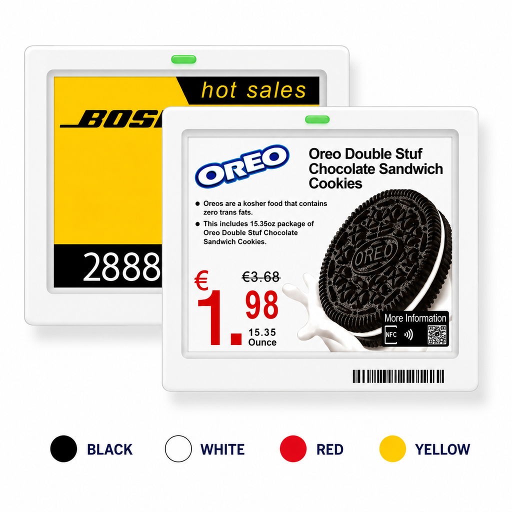 4.2 Inch Electronic Shelf Label (ESL) V Model 4 Color ((Pack of 72)