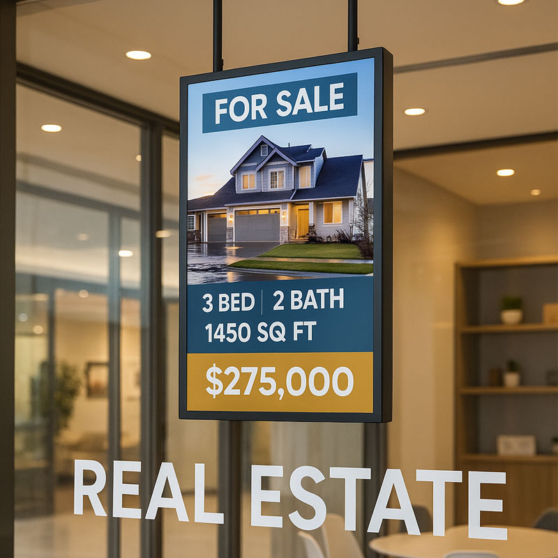Window Display Single Sided 55 Inch